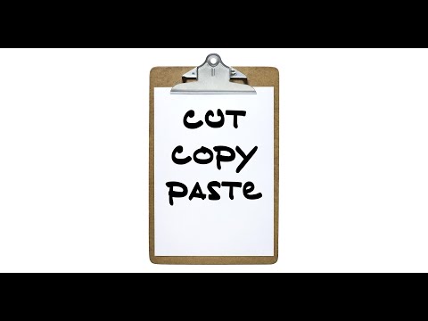 The Basics: Cut, Copy, Paste and The Clipboard