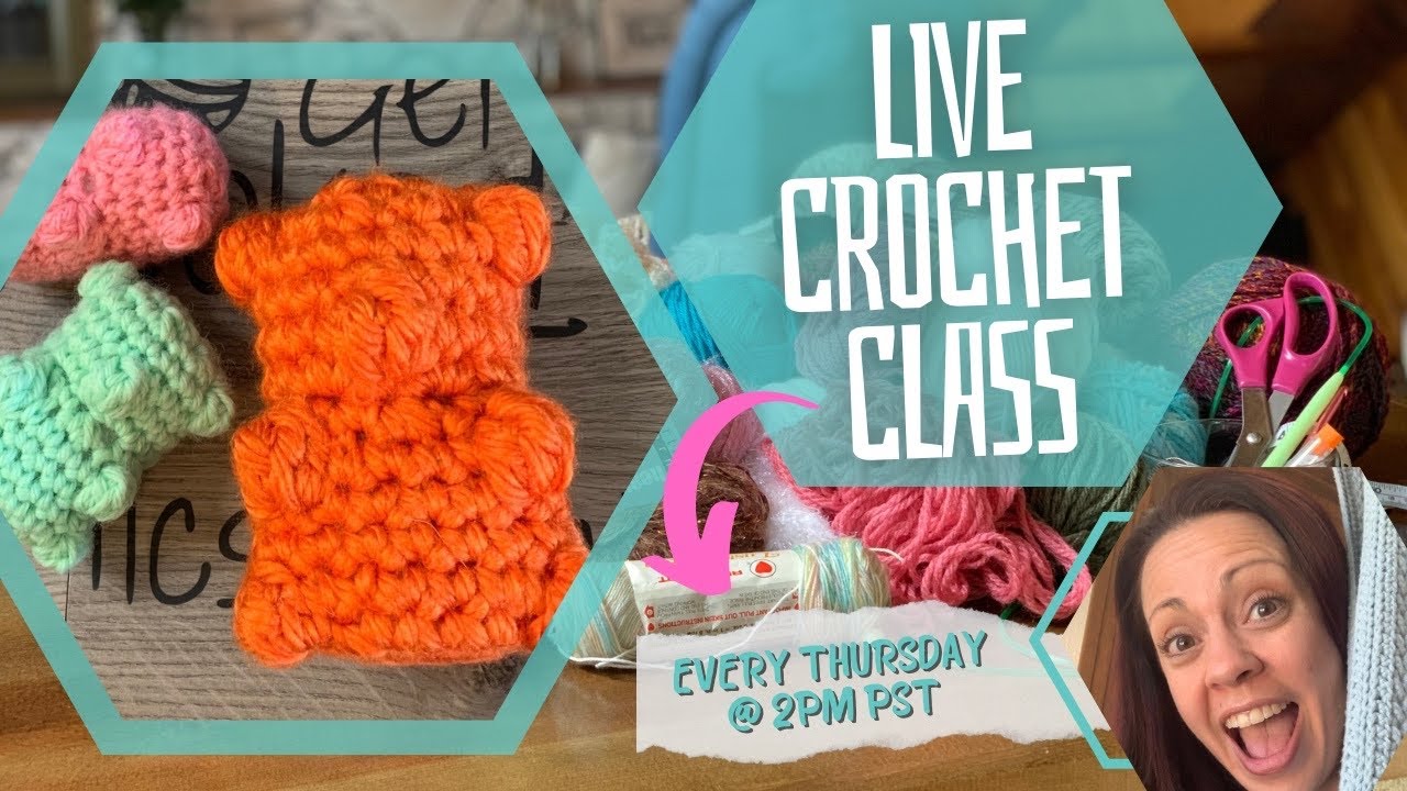 How to Read a Crochet Pattern: FREE No-Sew Gummy Bear from Ribblr 🧸🧶 | LIVE Crochet Class