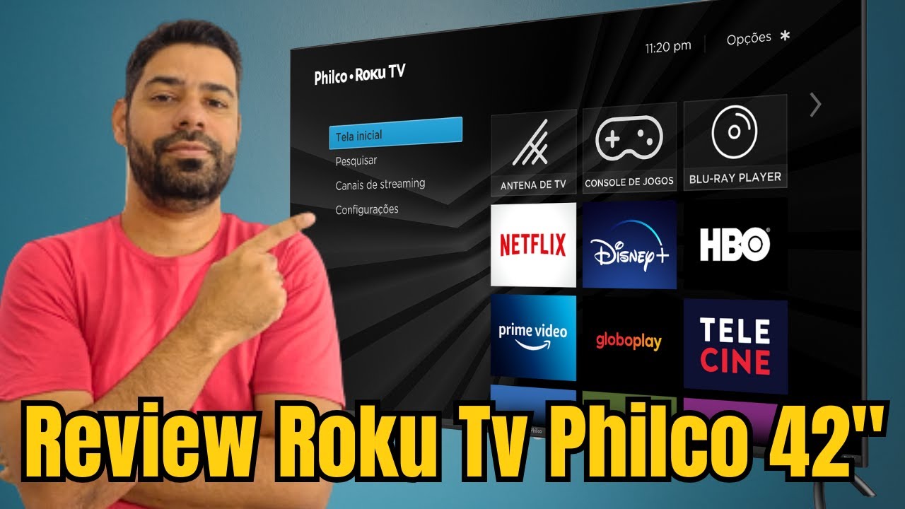 Miniatura da avaliação em vídeo de Smart TV Philco PTV42M9GR2CMB 42 Polegadas LED Roku TV