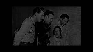 Elvis,  Johnny Cash, Jerry Lee Lewis, Carl Perkins, Softly &amp; Tenderly 12 4 1956 Sun Record Studios