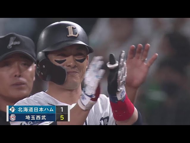 【6回裏】初球打ち!! ライオンズ・栗山巧が3試合連続安打となるタイムリーヒット!! 2022年6月29日 埼玉西武ライオンズ 対 北海道日本ハムファイターズ