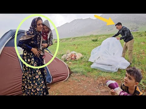 Pregnant mother's resistance 😰 Ali's attempt to help in the mountain.