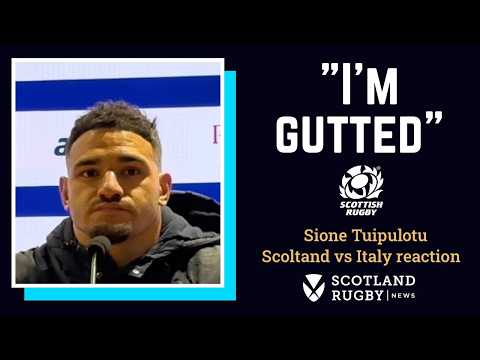 Sione Tuipulotu: Why Scotland lost to Italy, his role as captain & not learning lessons