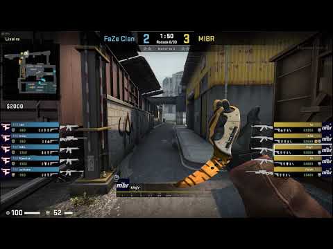 Pov kNgV (17/16) CS GO DEMO - TRAIN - 16 MIBR VS 8 FAZE (ESL One Cologne 21/08/2020)