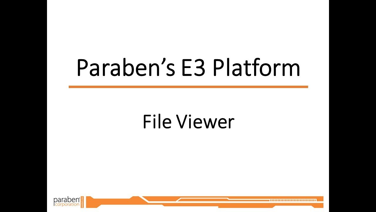 E3 Platform File & Document Viewer