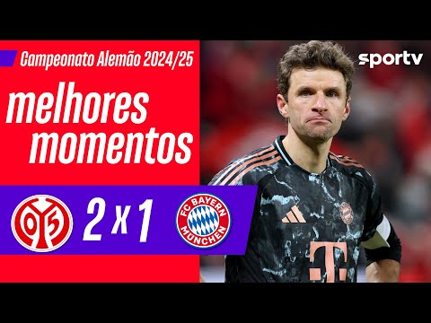 Gols e lances de Mainz 05 x Bayern