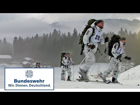Wettkampf auf Skiern - Gebirgsjäger der Bundeswehr