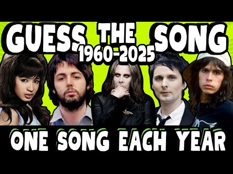 Guess The Song | 1960-2025 | One Song Each Year | Music Quiz