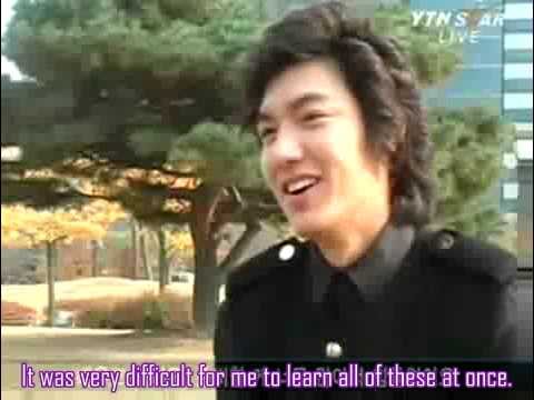 YTN STAR NEWS - BOF - Lee Min Ho's Interview