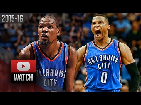Russell Westbrook & Kevin Durant Full Highlights at Magic (2015.10.30) - 91 Pts Total!