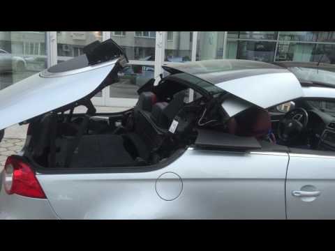 vw eos cabrio open close transform