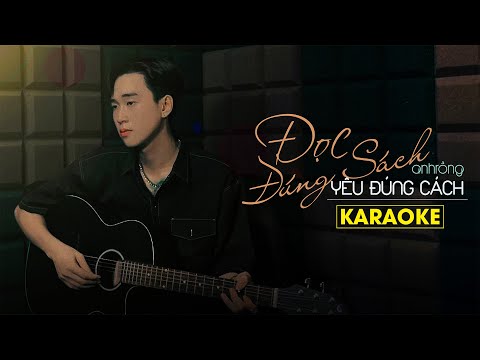Karaoke Đọc Đúng Sách Yêu Đúng Cách - Anh Rồng (beat chuẩn) | Official video