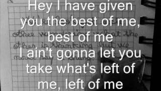 Best Of Me  - Lifehouse lyrics