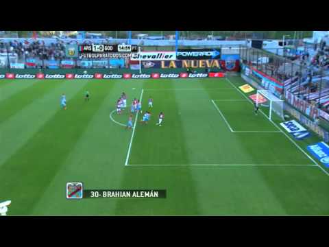 Gol de Alemán. Arsenal 1 - Godoy Cruz 0. Fecha 9. Torneo Primera División 2014. Fútbol Para Todos
