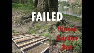 FAILED: How to avoid and block  tree roots invading  raised gardening beds