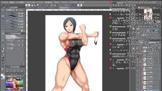 【お絵描き配信】みんな大好き！競泳水着！