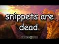 Snippets Are Patched Underground Rapper Advice