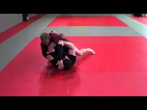 Catch-Jitsu MMA Electric Chair setup & Throat Shove Half-Guard Sweep Jiu-jitsu