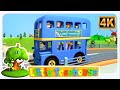 Blue Wheels On The Bus Vehicle Rhyme For Kids