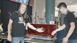 Video thumbnail for OC Vibe Guitar Festival Dann Huff Original Classic reveal by James Tyler Guitars