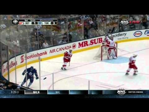 Detroit Red Wings Mitch Callahan breakaway goal vs Toronto Maple Leafs - September 28th, 2013