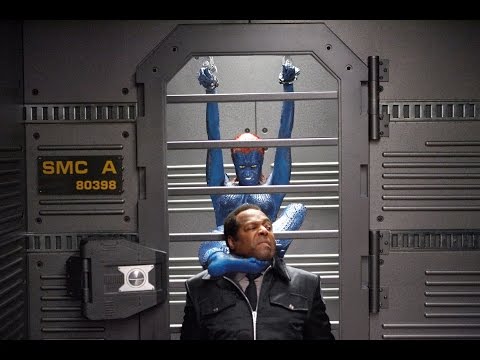 Tall beautiful assassin snaps fat, black man's neck