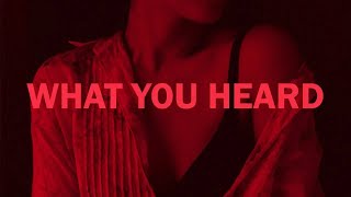 Sonder - What You Heard // Lyrics