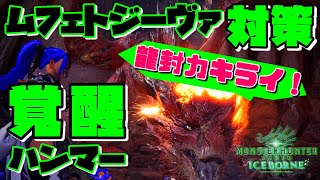 【MHWI】覚醒ハンマーによるムフェト・ジーヴァ対策！龍封力+破壊王ハンマー装備 3種のビルド紹介【モンハンワールド：アイスボーン】