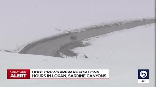 UDOT canyons crews prepare for busy evening