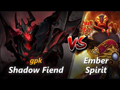 gpk mid Shadow Fiend vs Ember Spirit | First 10 minutes
