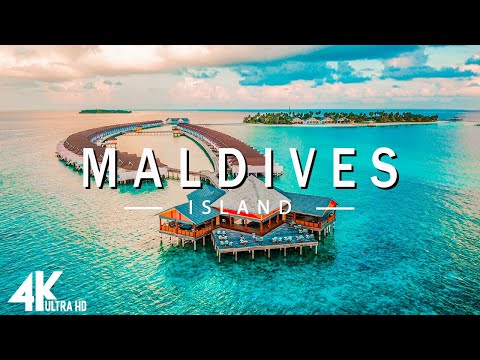 FLYING OVER MALDIVES (4K UHD) - Relaxing Music Along With Beautiful Nature Videos - 4K Video UltraHD