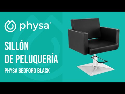 vídeo - Sillón de peluquería - 200 kg - Negro