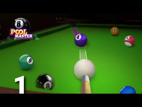 8 Pool Master - Gameplay Level 1-10 Tutorial Part 1 (ios Android)