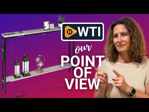 Sofa Table with Outlet and 20W USB C Port - WTI product video review