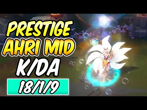 FULL AP AHRI MID S+ CLEAN GAMEPLAY | PRESTIGE K/DA AHRI ASU | League of Legends