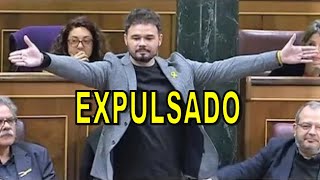 Ana Pastor expulsa a Gabriel Rufián tras altercado con Borrell