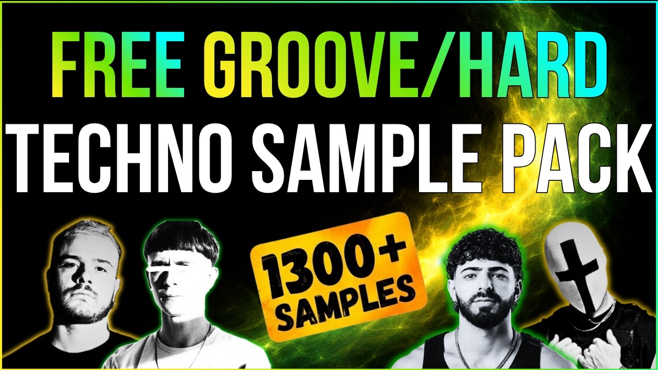 FREE Groove/Hard Techno Sample Pack | 1300+ Samples : 100+ Kicks, Drum Loops & More