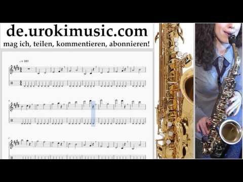 Saxophon Lernen Tenor The Chainsmokers & Coldplay - Something Just Like This Tabulatur Teil#1