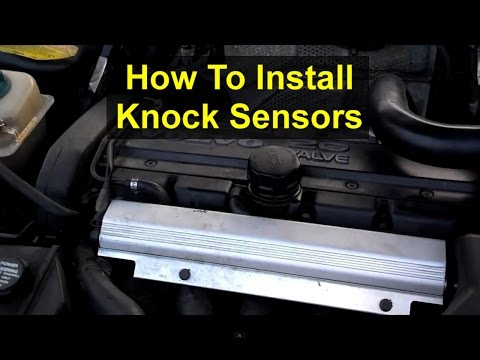 Knock sensor installation on Volvo white block engines, Volvo 850, S70, V70, S60, etc. - VOTD