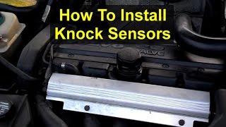 Knock sensor installation on Volvo white block engines, Volvo 850, S70, V70, S60, etc. - VOTD