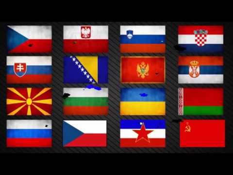 Anthems of Slavic countries - Hymny slovanských štátov | HQ Video