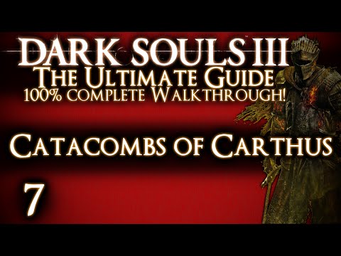 DARK SOULS 3 : THE ULTIMATE GUIDE 100% WALKTHROUGH - PART 7 - CATACOMBS OF CARTHUS + WOLNIR