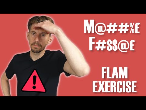 Advanced flam exercise for snare drum