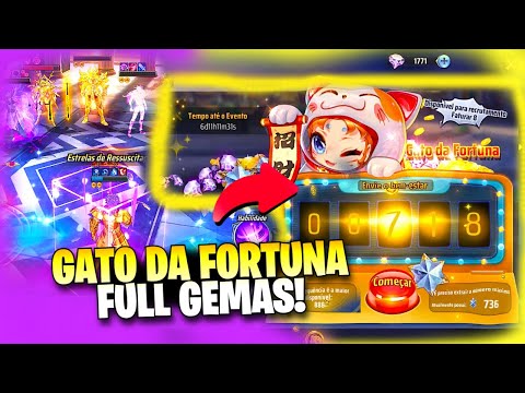 💎 GIREI O GATO DA FORTUNA FULL GEMAS MAIS PVP SAINT SEIYA AWAKENING