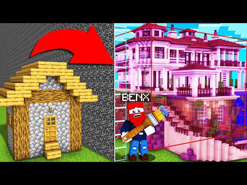 Ich Pranke ELINA mit DRUCKER im BAU BATTLE (Minecraft)