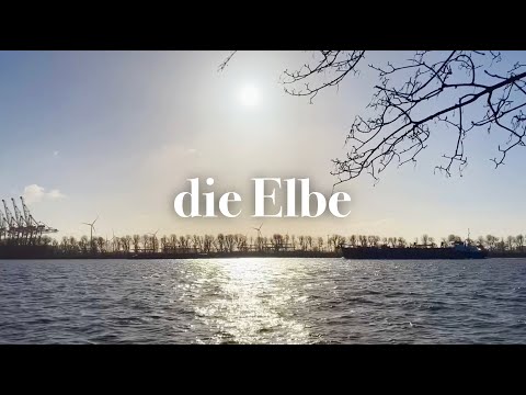 【 vlog in Germany 】 Cycling along the River Elbe I Hamburg I BGM I Even If the Sky Is Falling Down