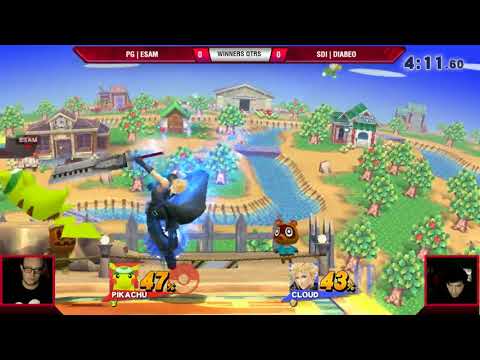 VS Weekly 9/21/17 - Winners Qtrs - ESAM (Pikachu) vs Diabeo (Cloud) - Smash 4