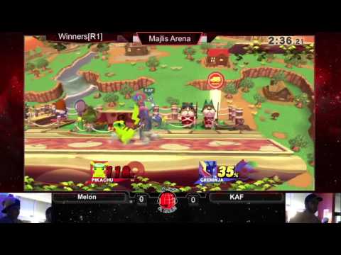 SSB4 @ Al Majlis 12/2: Watermelon (Pikachu) vs KAF (Greninja, Peach) - WR2