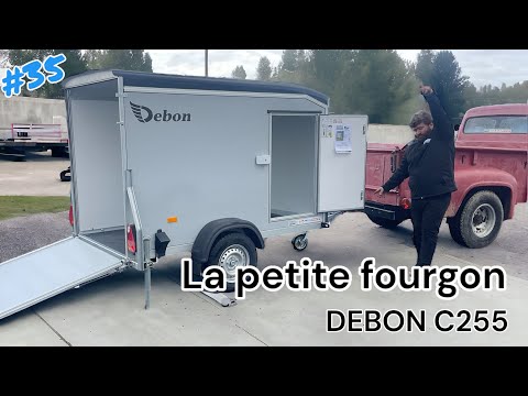 Remorque fourgon en polyester composite DEBON - Non-Freinée - C255 V2 - PTAC : 500 ou 750 Kg - 255x125xH155 cm - Référence HK132614-18PF30 Basic_4