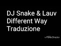 DJ Snake ft. Lauv "Different Way" Traduzione DJ Snake ft. Lauv "Different Way" Traduzione